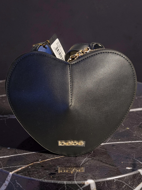 bebe Handbags - NWT bebe Black Heart Crossbody Bag